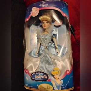 brass key Cinderella porcelain doll